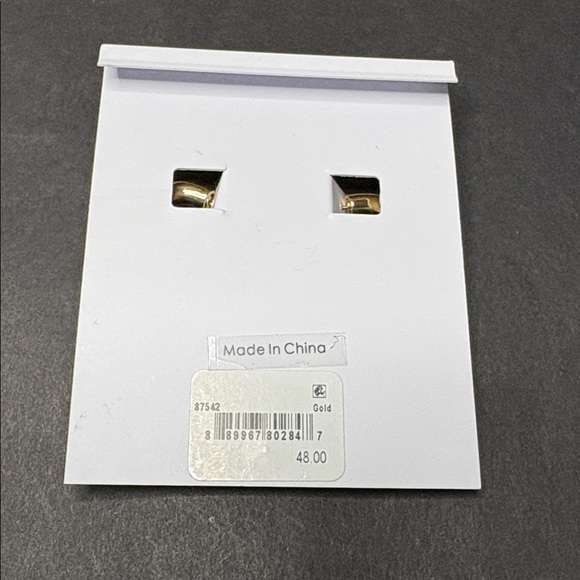 BaubleBar Gold-Tone Heart Pierced Earrings - Picture 2 of 3